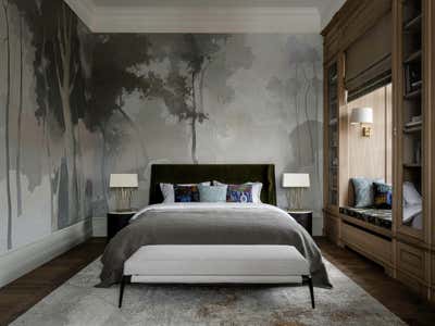  Contemporary Traditional Family Home Bedroom. Noble Scribbles by Lighthouse SRL.