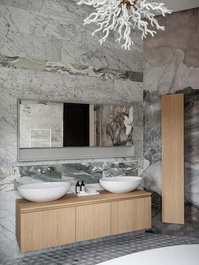 Contemporary Modern Family Home Bathroom. Noble Scribbles by Lighthouse SRL.