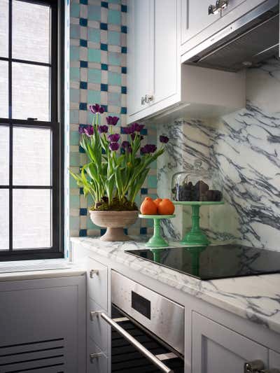  Transitional Modern Bachelor Pad Kitchen. Gramercy Park North by Bennett Leifer Interiors.