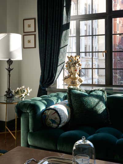  Traditional Transitional Bachelor Pad Living Room. Gramercy Park North by Bennett Leifer Interiors.