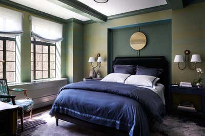 Traditional Bachelor Pad Bedroom. Gramercy Park North by Bennett Leifer Interiors.