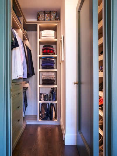  Traditional Bachelor Pad Storage Room and Closet. Gramercy Park North by Bennett Leifer Interiors.