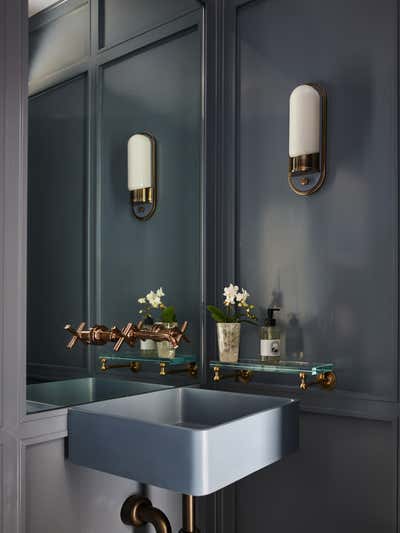  Traditional Transitional Bachelor Pad Bathroom. Gramercy Park North by Bennett Leifer Interiors.