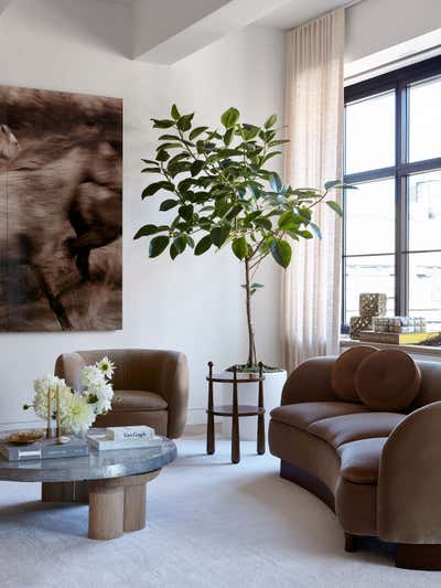  Contemporary Living Room. NYC Project by Valerie Pena.