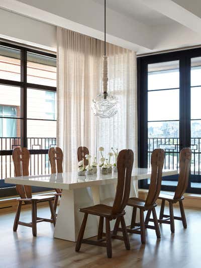  Contemporary Dining Room. NYC Project by Valerie Pena.