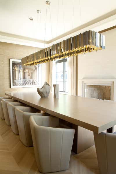  Modern Mixed Use Dining Room. Tenafly Modern by Jessica Gersten Interiors.