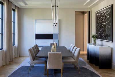  Modern Family Home Dining Room. Tenafly Home by Jessica Gersten Interiors.