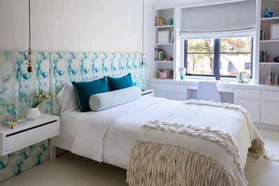 Modern Family Home Bedroom. Tenafly Home by Jessica Gersten Interiors.