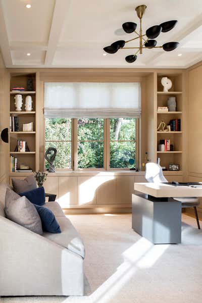  Modern Office and Study. Tenafly Home by Jessica Gersten Interiors.