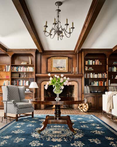  Regency Family Home Living Room. Montecito Hills by Callie Windle Interiors.