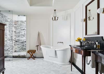  Traditional Family Home Bathroom. Montecito Hills by Callie Windle Interiors.