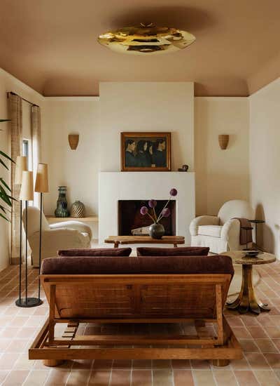  Mediterranean Rustic French Living Room. California Spanish by David Lucido.