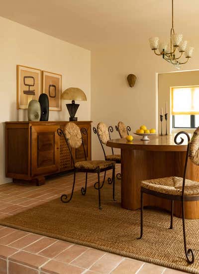  Mediterranean Rustic French Dining Room. California Spanish by David Lucido.