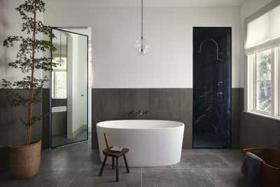  Farmhouse Family Home Bathroom. Linea Del Cielo by Westbourne Studio.