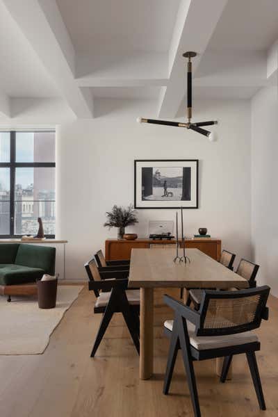  Mid-Century Modern Apartment Dining Room. Morton by Westbourne Studio.