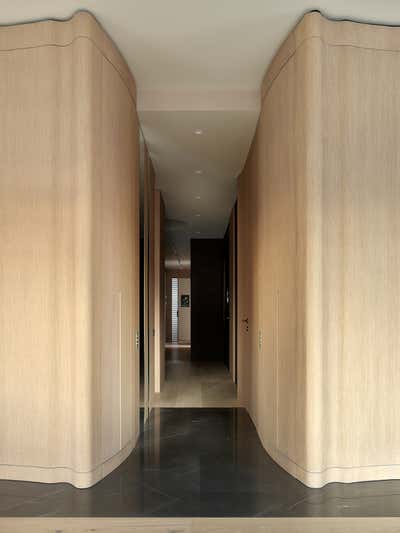  Contemporary Entry and Hall. Flowing walls by Lighthouse SRL.