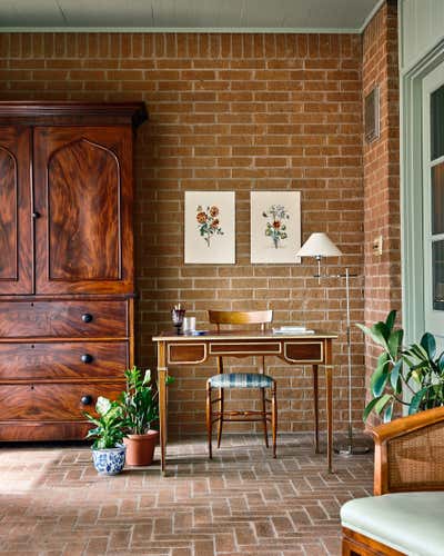  British Colonial Office and Study. Montecito Hills by Callie Windle Interiors.