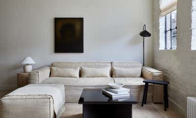  Industrial Minimalist Apartment Living Room. Cyntra Place  by studio.skey.