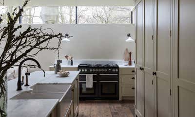  English Country Contemporary Family Home Kitchen. Wanstead Place  by studio.skey.