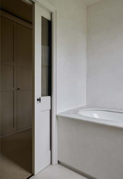  English Country Contemporary Family Home Bathroom. Wanstead Place  by studio.skey.