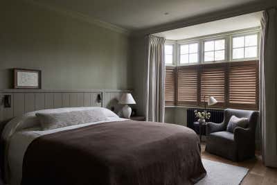  English Country Victorian Family Home Bedroom. Kew Gardens  by studio.skey.