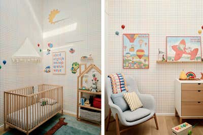  Minimalist Eclectic Apartment Children's Room. White Street Loft in Tribeca  by Atelier Armbruster.