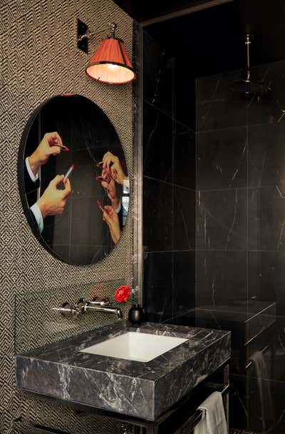 Eclectic Contemporary Apartment Bathroom. Upper East Side  by Atelier Armbruster.