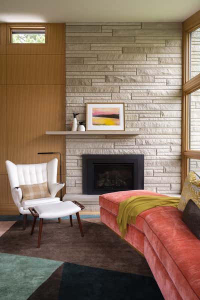  Mid-Century Modern Modern Living Room. Midcentury Marvel by Susan Yeley Homes.