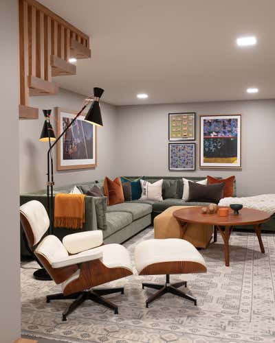 Mid-Century Modern Living Room. Midcentury Marvel by Susan Yeley Homes.