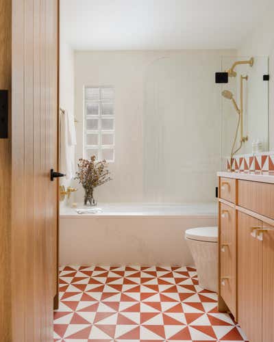  Mid-Century Modern Contemporary Family Home Bathroom. Midcentury Marvel by Susan Yeley Homes.