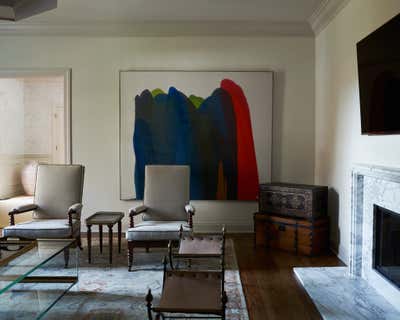  Art Deco Living Room. Westchester County Home by Lauren Johnson Interiors.