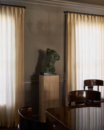  Art Deco Family Home Dining Room. Westchester County Home by Lauren Johnson Interiors.