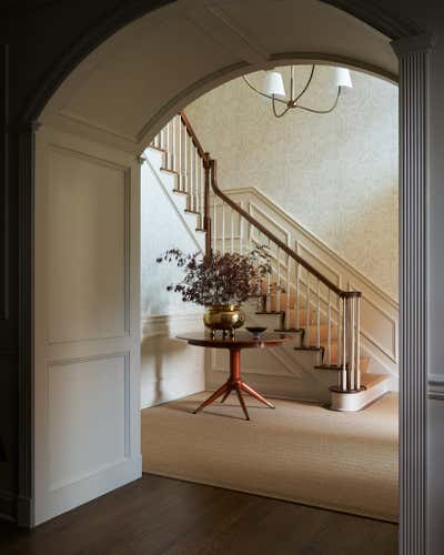  Transitional Family Home Entry and Hall. Westchester County Home by Lauren Johnson Interiors.