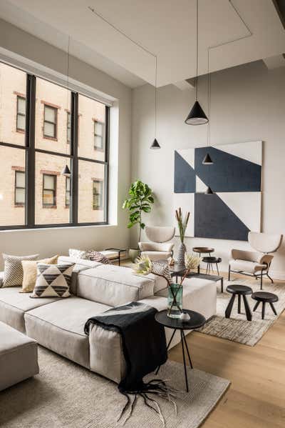  Contemporary Apartment Living Room. Hudson Street by Atelier Armbruster.