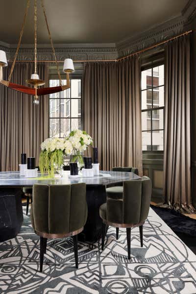 Modern Family Home Dining Room. HISTORIC SHOW HOUSE by Donna Mondi Interior Design.