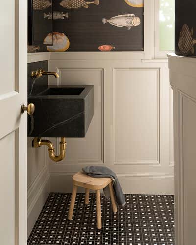  Contemporary Preppy Bathroom. Hilltop Residence by THESIS Studio Architecture.