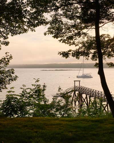 Coastal Exterior. Maine Waterfront Home by GACHOT.