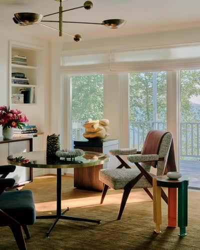  Vacation Home Living Room. Maine Waterfront Home by GACHOT.
