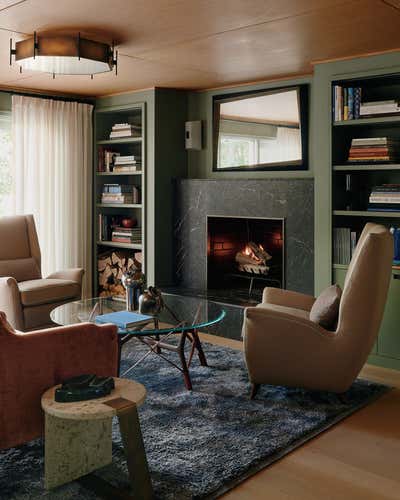  Coastal Vacation Home Office and Study. Maine Waterfront Home by GACHOT.