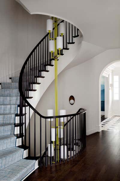  Transitional Entry and Hall. Exeter Road by Erica Burns Interiors.