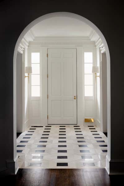  Eclectic Entry and Hall. Exeter Road by Erica Burns Interiors.