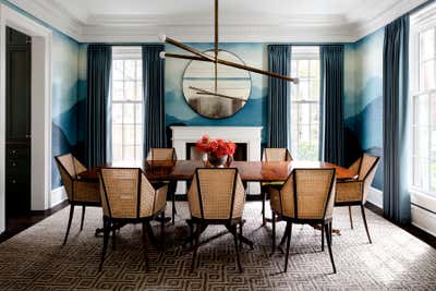  Transitional Family Home Dining Room. Exeter Road by Erica Burns.