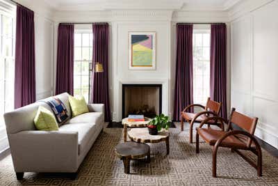  Transitional Family Home Living Room. Exeter Road by Erica Burns Interiors.