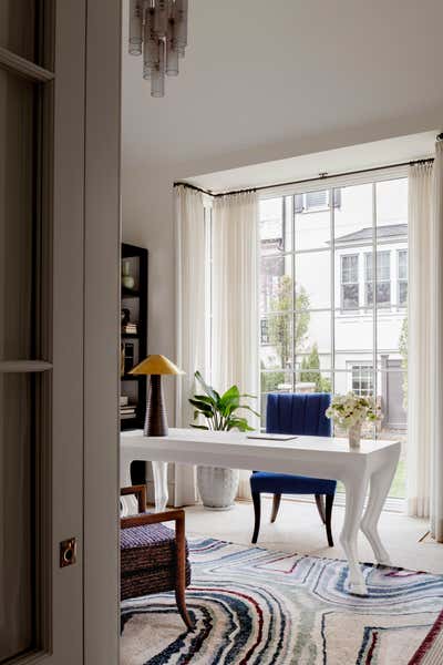  Modern Traditional Office and Study. Woodlawn Avenue by Erica Burns Interiors.