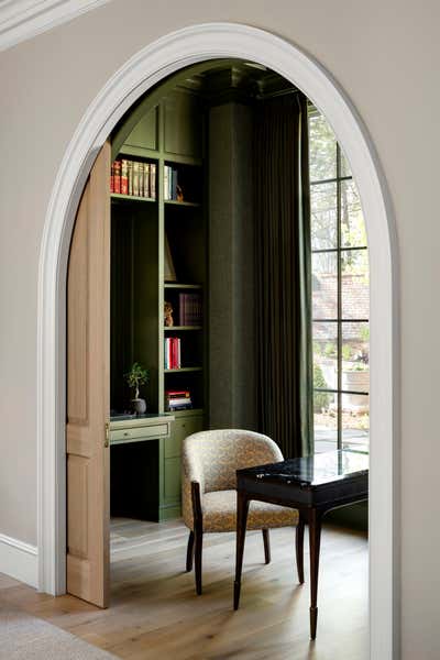  Traditional Transitional Office and Study. Woodlawn Avenue by Erica Burns Interiors.