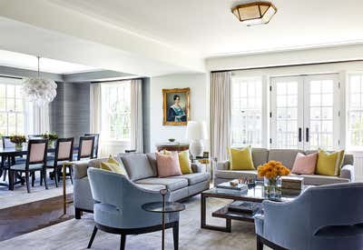  Transitional Family Home Living Room. Wardman Tower by Erica Burns.
