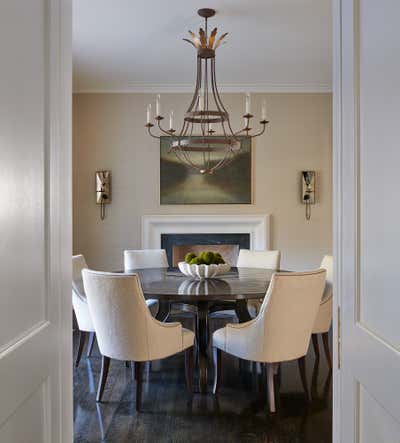  Traditional Transitional Family Home Dining Room. Burling Terrace by Erica Burns Interiors.
