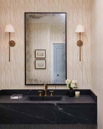  Transitional Family Home Bathroom. Burling Terrace by Erica Burns Interiors.