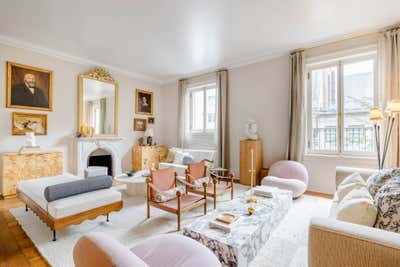  Minimalist Mid-Century Modern Living Room. Bliss House Grand 2-Bedroom by Moonraker Studio.