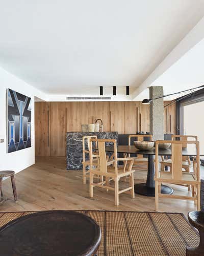  Modern Dining Room. Apartamento en la Costa Blanca by Azul Tierra.